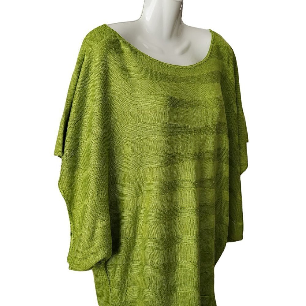 ASHLEY STEWART GREEN BATWING SWEATER SIZE 14/16